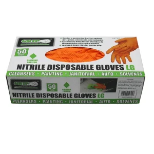GRIP ORANGE NITRILE DIAMOND GLOVES/XL 54747