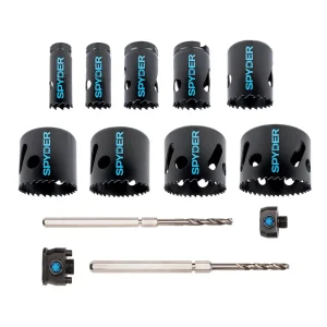 Spyder Products 27 Piece Tungsten Carbide Tipped and Bi-Metal Hole Saw Set 600939