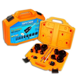 Spyder Products 27 Piece Tungsten Carbide Tipped and Bi-Metal Hole Saw Set 600939