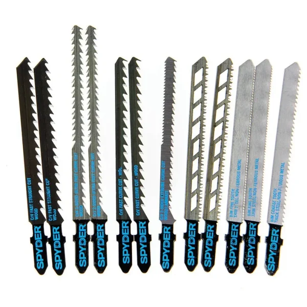 Spyder Products 12 Piece Double Skull Metal-Wood Jigsaw Blades 300065