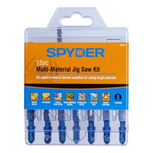 Spyder Products 12 Piece Double Skull Metal-Wood Jigsaw Blades 300065