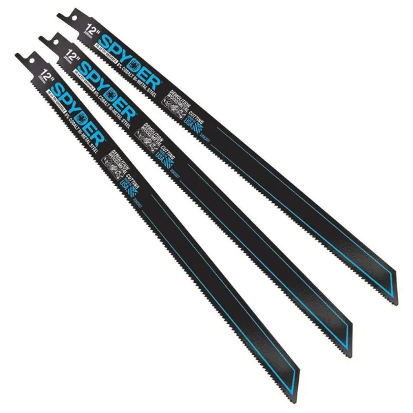 Spyder Products 3 Piece Black Series Bi Metal Reciprocating Saw Blades 10/14 – 12 in. 200307