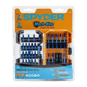 Spyder Products Mach-Blue 30 Piece Impact Bit Set 19030