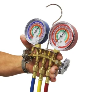 Mastercool R410A Brass 2-Way Manifold Gauge Set 59161
