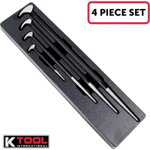 K Tool International Pry Bar Set 4 Piece Bent End KTI71600