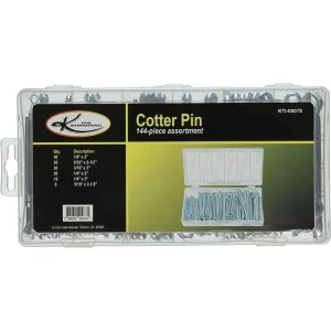 K Tool International 144 Piece Cotter Pin Assortment KTI00078