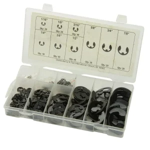 K Tool International 300 Piece E-Clip Assorment KTI00072