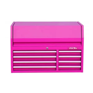 The Original Pink Box 41 in. 8-Drawer Steel Top Chest Pink PB4108C