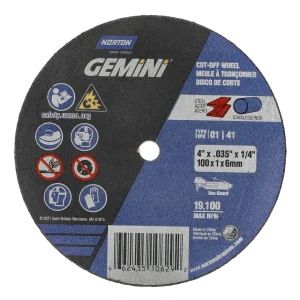 Norton 4 x .035 x 1/4 In. Gemini FC Cut-Off Wheel 60 O T01/41 25 Count