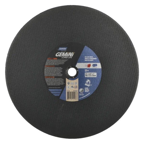 Norton 16 x 7/64 x 1 In. Gemini LF Chop Saw Cut-Off Wheel 36 P T01/41 10 Count
