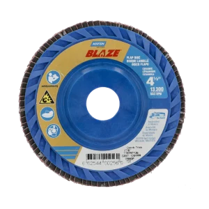 Norton 4-1/2 x 7/8 In. Blaze Plastic Flat Flap Disc T27 120 Grit R980P CA 10 Count