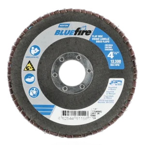 Norton 4-1/2 x 7/8 In. BlueFire Fiberglass Conical Flap Disc T29 P36 Grit R884P ZA 10 Count