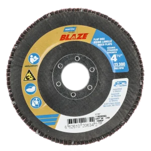 Norton 4-1/2 x 7/8 In. Blaze Fiberglass HD Flat Flap Disc T27 80 Grit R980P 10 Count