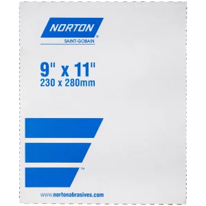Norton 9 x 11 In. TufBak Paper WP Sheet 100 Grit T461 SC 50 Count