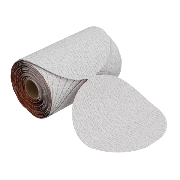 Norton 5 In. A275OP No-Fil Paper PSA Disc Roll P150 Grit A275 AO 6 Count