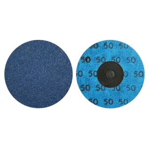 Norton 3 In. BlueFire Quick-Change Cloth Disc Type III 50 Grit R884P ZA 25 Count