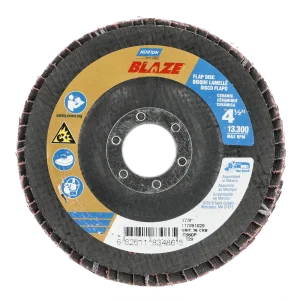 Norton 4-1/2 x 7/8 In. Blaze Fiberglass Conical Flap Disc T29 36 Grit R980P CA 10 Count