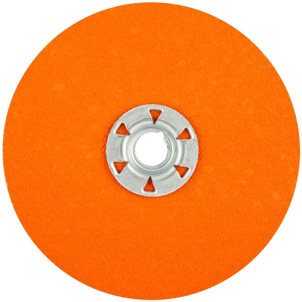 Norton 5 In. Blaze Fiber Locking Disc Speed-Change 60 Grit F980 CA 25 Count