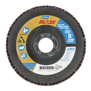 Norton 5 x 7/8 In. Blaze Fiberglass Conical Flap Disc T29 36 Grit R980P CA 10 Count