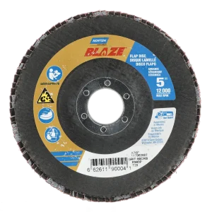 Norton 5 x 7/8 In. Blaze Fiberglass Conical Flap Disc T29 80 Grit R980P 10 Count