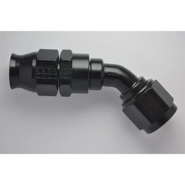 Fragola -6 REAL STREET 45 DEG. HOSE END BLACK FOR PTFE HOSE 684506-BL