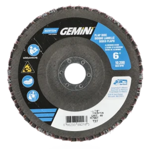 Norton 6 x 7/8 In. Neon Fiberglass Flap Disc T27 P40 Grit R766 ZA 10 Count