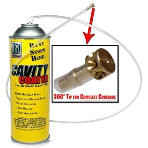 KBS Coatings Cavity Coater – Aerosol and 48″ Cavity Wand w/360 Degree Tip 75101
