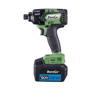 Durofix 60V series Cordless BRUSHLESS 1/4in Impact Driver, 3-Stage Torque Control, Max. 200 ft-lbs,