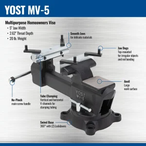 Yost MV-5 Multipurpose Homeowners Bench Vise