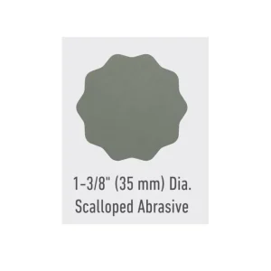 1-3/8in (35mm) A7 DSA Scalloped Edge Film PSA Disc, 50 Count Bag