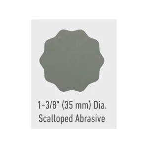 1-3/8in (35mm) A3 DSA Scalloped Edge Film PSA Disc, 50 Count Bag