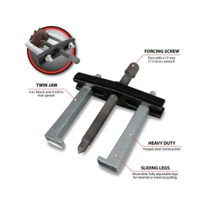 PT 6-3/4″ Twin Jaw Reversible Puller W87135
