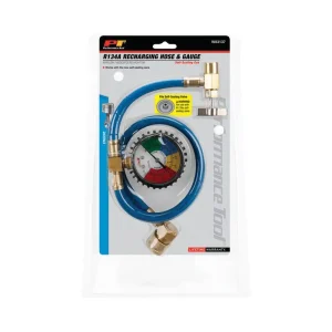 Performance Tool Recharge Hose And Gauge R134a W83137