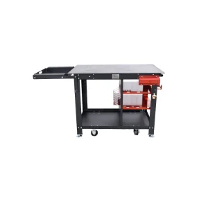 Badass Weld Cart, Black Frame, Red Accessories