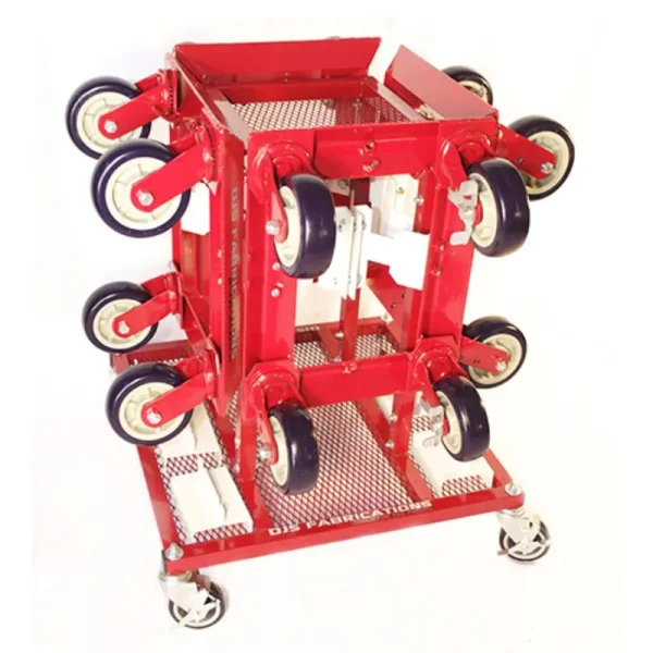 DJS Fabrications Mobile Dolly Station with 4 DJS-00102 Dollies