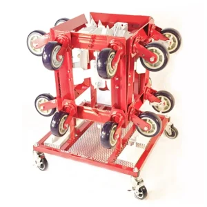 DJS Fabrications Mobile Dolly Station with 4 DJS-00102 Dollies
