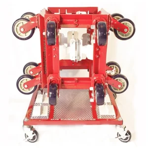 DJS Fabrications Mobile Dolly Station with 4 DJS-00102 Dollies