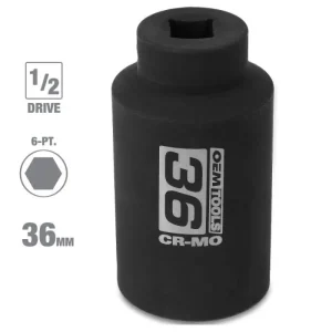 OEMTools 36MM Axle Nut Socket 1/2 Inch Drive