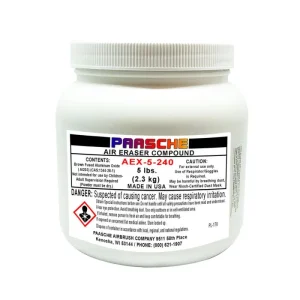 Paasche 5 Lb Aluminum Oxide – Fast Cutting Compound (240 Grit) AEX-5-240