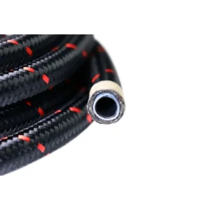 FiTech Ptfe, Stainless Steel Hose Kit, Black Covering, 40Ft W/ 10 Micron Filter & Check Valve