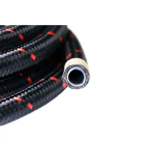 FiTech Ptfe, Stainless Steel Hose Kit, Black Covering, 20Ft W/ 10 Micron Filter & Check Valve