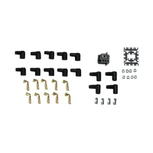 FiTech Go Spark Ceramic Spark Plug Wire Kit, 8Mm Premade, Sbc (Around Front) Hei Dist End 90/90