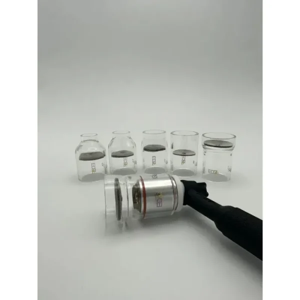 EDGE Gas Lens Large Diameter Complete Kit includes the GL920/1718LD adapter, orings, 5 GL920/1718LD