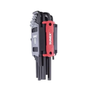 Sunex SAE/Metric 26 Piece Long Arm Hex Key Set, 2mm-10mm, 0.05″-3/8″ 98526L