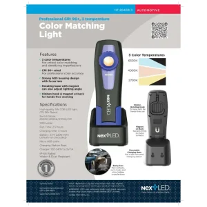 NextLED Professional CRI 96+, 3 Temperature Color Matching Light NT-2040B-3