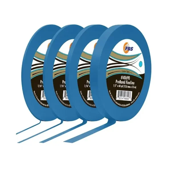 FBS ProBand Fine Line Tape – Blue – 1/4in. x 60 yards (6.4mm x 55m)