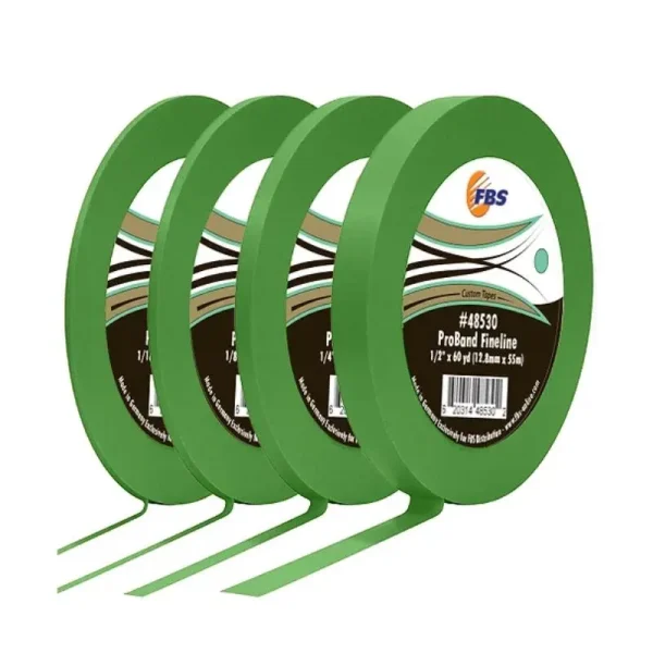 FBS ProBand Fine Line Tape – Green – 1/2in. x 60 yards (12.8mm x 55m)