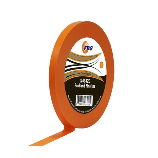 FBS ProBand Fine Line Tape – Orange – 1/4in. x 60 yards (6.4mm x 55m)