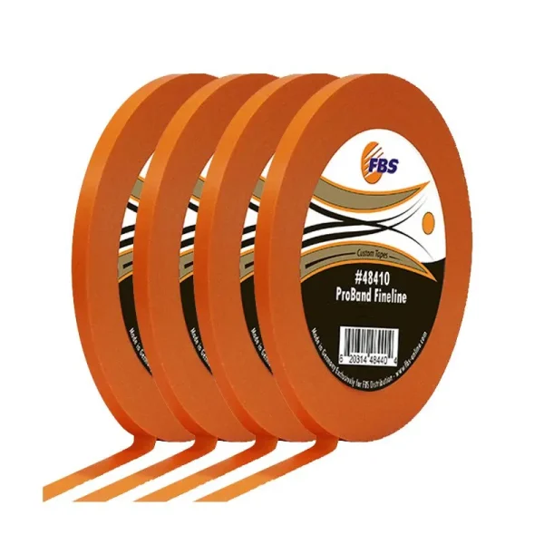 FBS ProBand Fine Line Tape – Orange – 1/8in. x 60 yards (3.2mm x 55m)