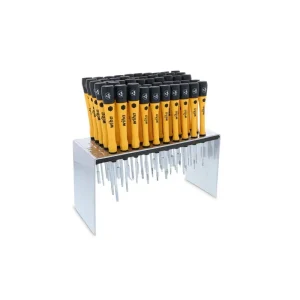 Wiha 50 Piece ESD Safe Picofinish Precision Screwdriver Set in Steel Rack 92093